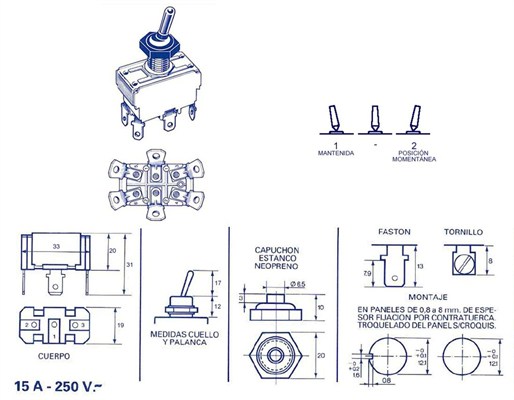 MAGNETI MARELLI 000000000376 Switch (both sides, Left, Right)
