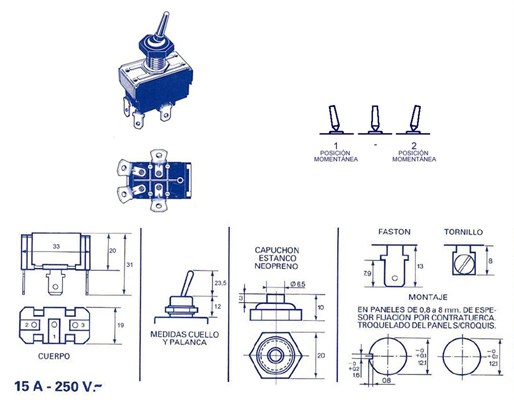 MAGNETI MARELLI 000000000438 Switch (both sides, Left, Right)